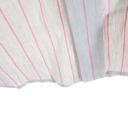 Louis Vuitton LV Logo Embroidery Striped All Over Long Sleeve Shirt Pink