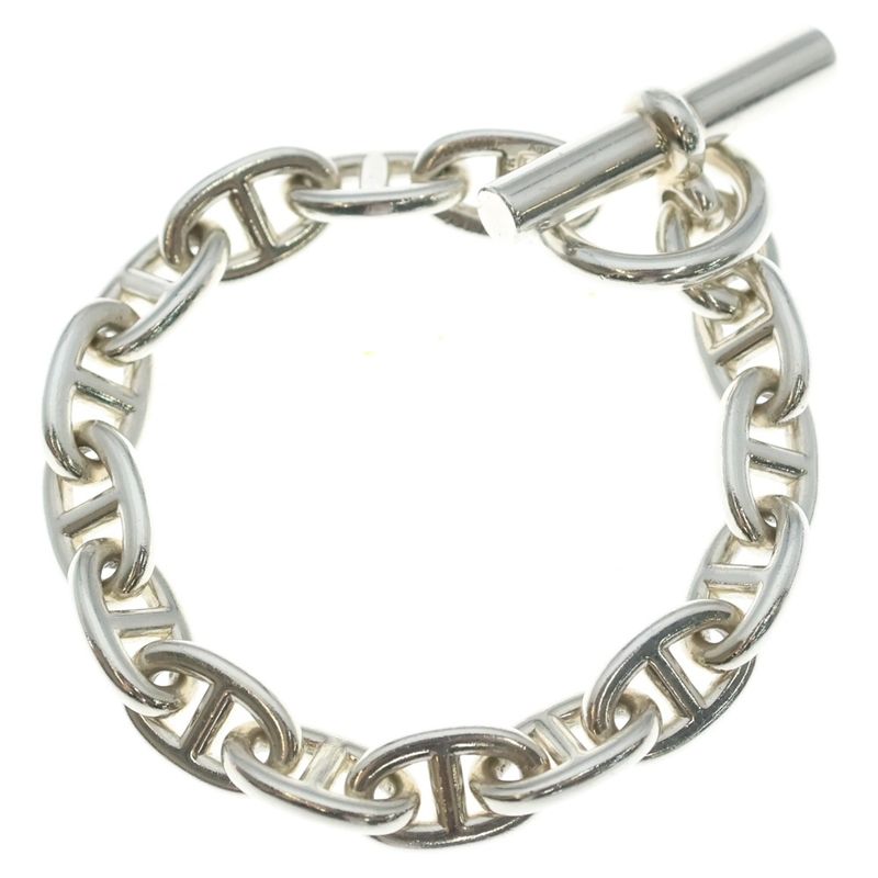 Hermes Chaine D'ancre MM Bracelet Chain Silver 15 Pieces