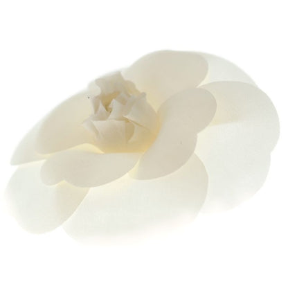 Chanel Camellia Corsage Flower Brooch White