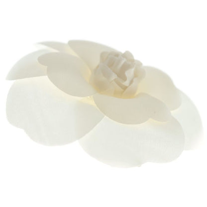 Chanel Camellia Corsage Flower Brooch White