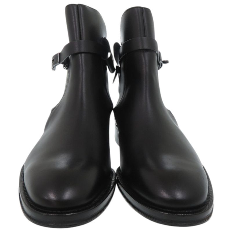Hermes Leather Sole Kelly Boots Fortune Black Brown