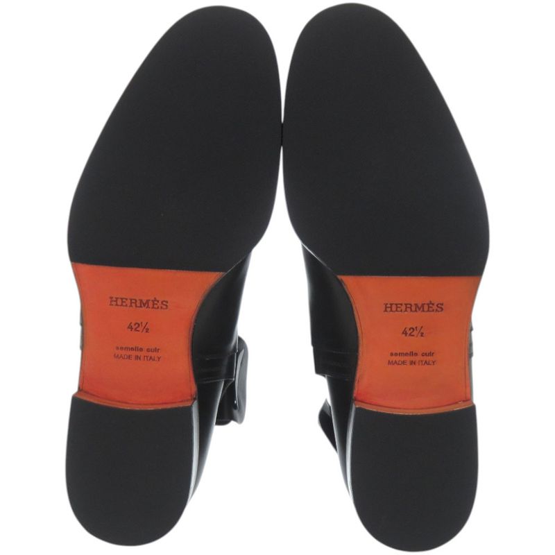 Hermes Leather Sole Kelly Boots Fortune Black Brown