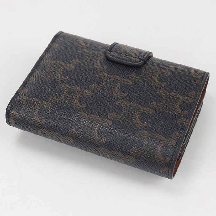 Celine Fine Strap Wallet Nino Triomphe Canvas Trifold