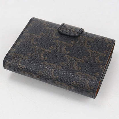 Celine Fine Strap Wallet Nino Triomphe Canvas Trifold