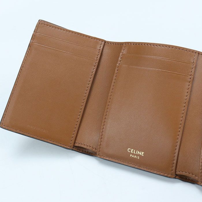 Celine Fine Strap Wallet Nino Triomphe Canvas Trifold