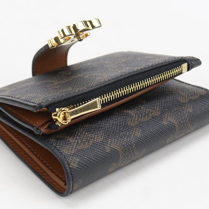Celine Fine Strap Wallet Nino Triomphe Canvas Trifold