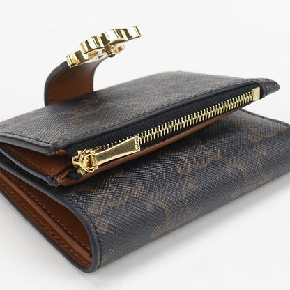 Celine Fine Strap Wallet Nino Triomphe Canvas Trifold