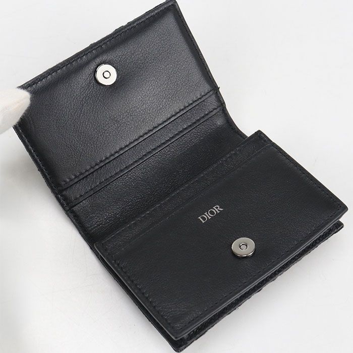 Dior Business Card Holder Oblique Jacquard