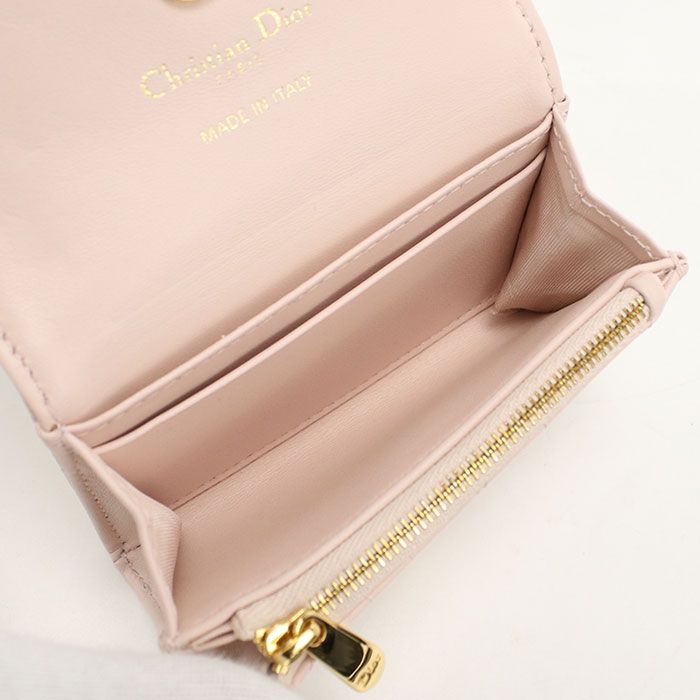 Dior Glycine Wallet Joli Bifold Lambskin