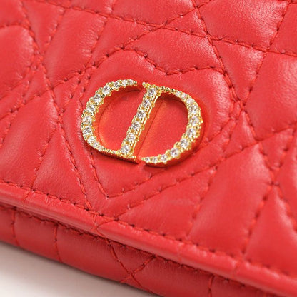 Dior Glycine Wallet Caro Bifold Lambskin