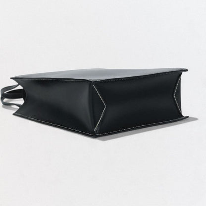 Hermes Lucie PM Tote Box Calf Chevre Noir Black