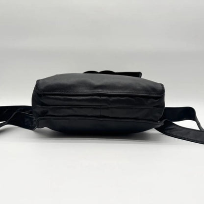 Chanel Backpack Big CC Logo Lambskin Leather Black with Seal