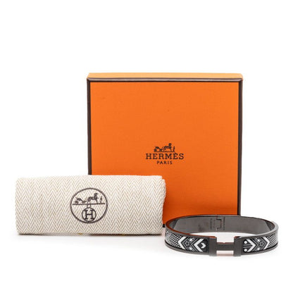 Hermes Click HH Bandana Black White Metal