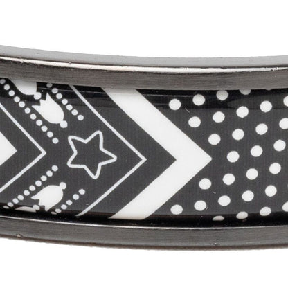Hermes Click HH Bandana Black White Metal