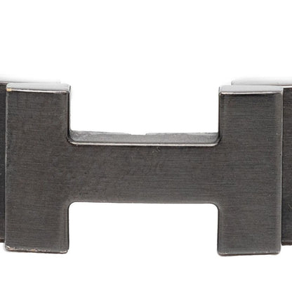 Hermes Click HH Bandana Black White Metal