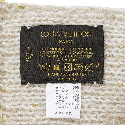 Louis Vuitton Scarf Shawl Mohair Echarpe Monogram Glitter