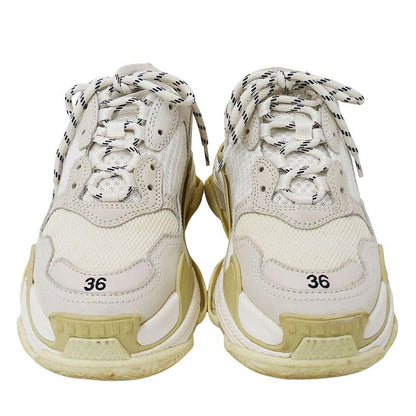 Balenciaga Sneakers Nylon Triple S White Beige 36