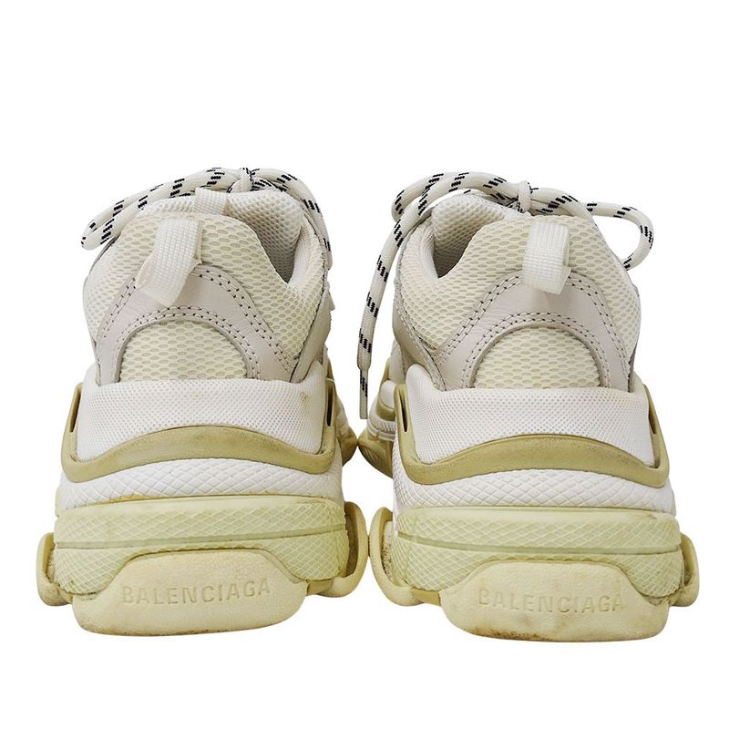 Balenciaga Sneakers Nylon Triple S White Beige 36