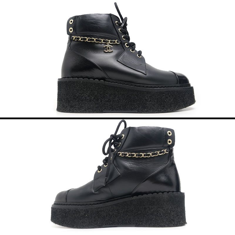 Chanel Short Boots Platform 37 Shoes