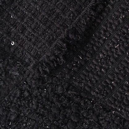 Chanel U-le Cotton Twi Doco Button Patchwa Kuska Tobotoms Semif Black 34 Dress