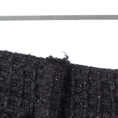 Chanel U-le Cotton Twi Doco Button Patchwa Kuska Tobotoms Semif Black 34 Dress