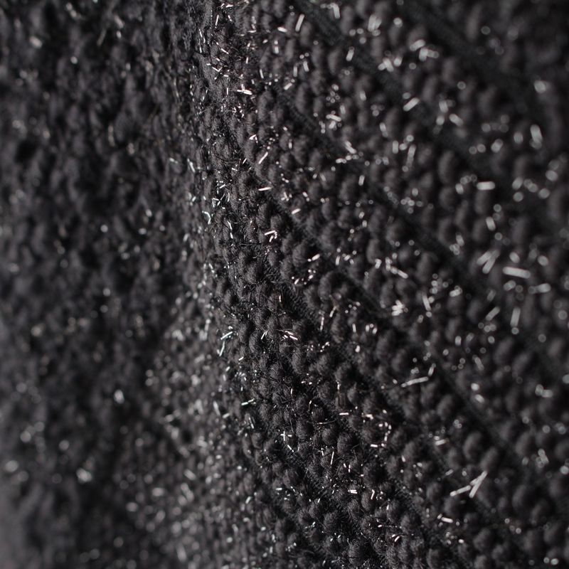Chanel U-le Cotton Twi Doco Button Patchwa Kuska Tobotoms Semif Black 34 Dress
