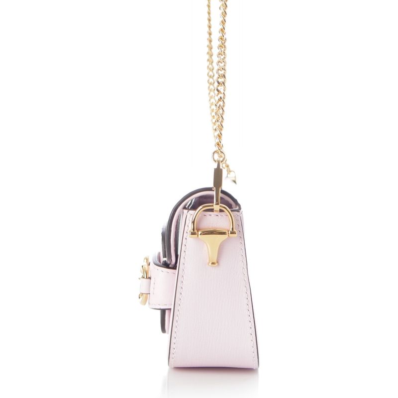 Gucci Ho Sbit Leather Chee Anse Pa Shoulder Bag Pink Go