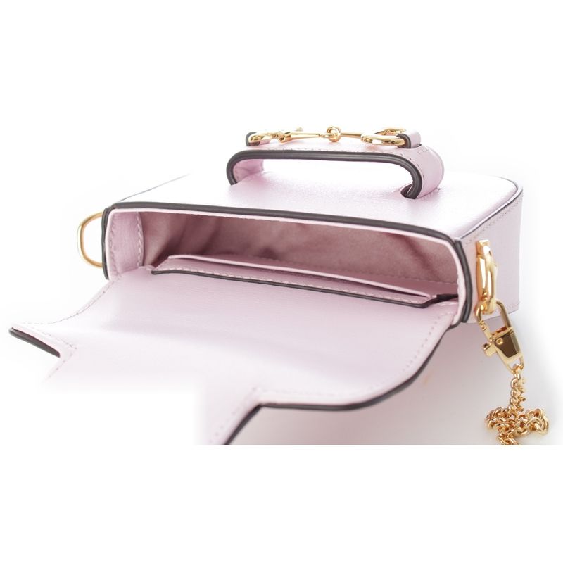 Gucci Ho Sbit Leather Chee Anse Pa Shoulder Bag Pink Go