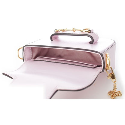 Gucci Ho Sbit Leather Chee Anse Pa Shoulder Bag Pink Go