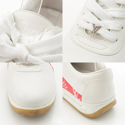 Louis Vuitton Supreme Low Cut Sneakers White Red 7 2 1
