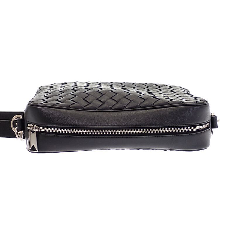 Bottega Veneta Intrecciato Camera Shoulder Bag Calf Black
