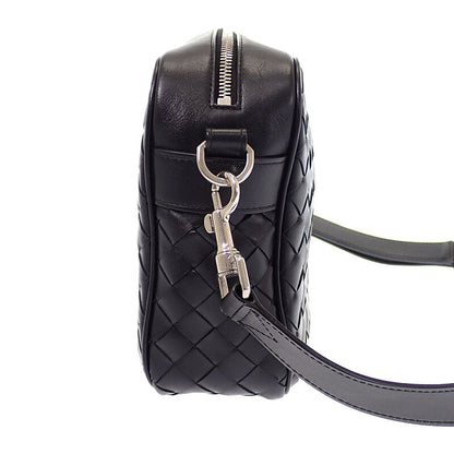 Bottega Veneta Intrecciato Camera Shoulder Bag Calf Black