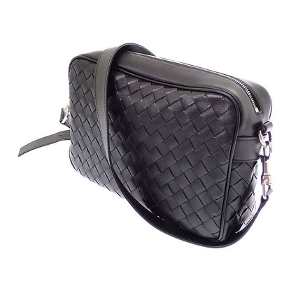 Bottega Veneta Intrecciato Camera Shoulder Bag Calf Black