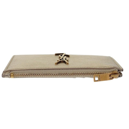 Saint Laurent Zipped Fragment Card Case Coin Compact Wallet Chien