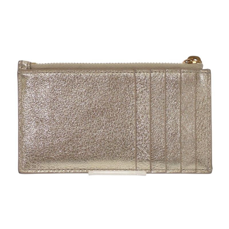 Saint Laurent Zipped Fragment Card Case Coin Compact Wallet Chien