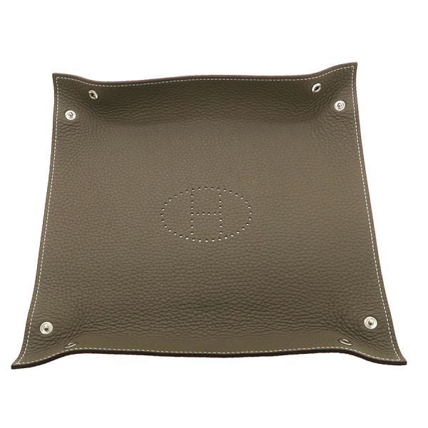 Hermes Mises et Relances H Evelyne Change Tray Leather