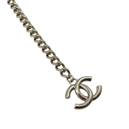 Chanel Belt CC Logo Chain Denim Blue Gold