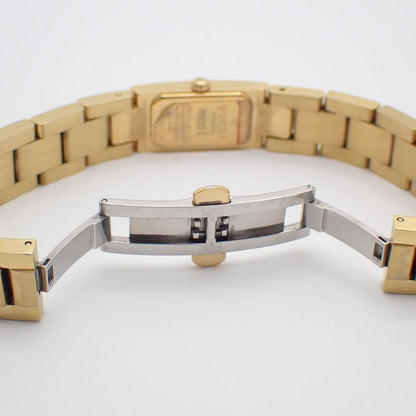 Gucci Bracelet Watch Quartz Gold Black Dial