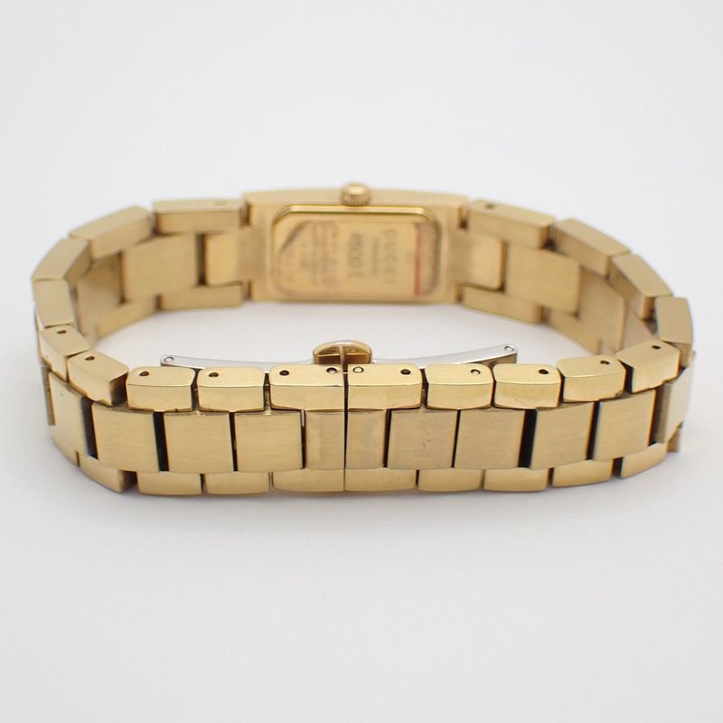 Gucci Bracelet Watch Quartz Gold Black Dial