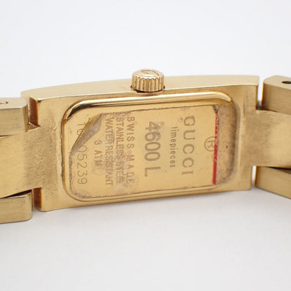 Gucci Bracelet Watch Quartz Gold Black Dial