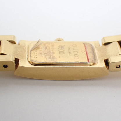 Gucci Bracelet Watch Quartz Gold Black Dial