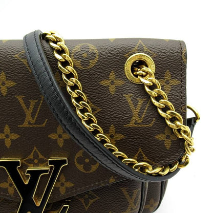 Louis Vuitton Passi Monogram Shoulder Bag Brown