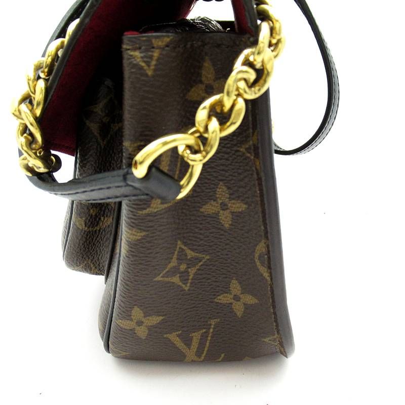Louis Vuitton Passi Monogram Shoulder Bag Brown