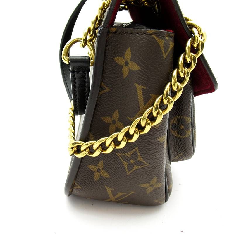 Louis Vuitton Passi Monogram Shoulder Bag Brown