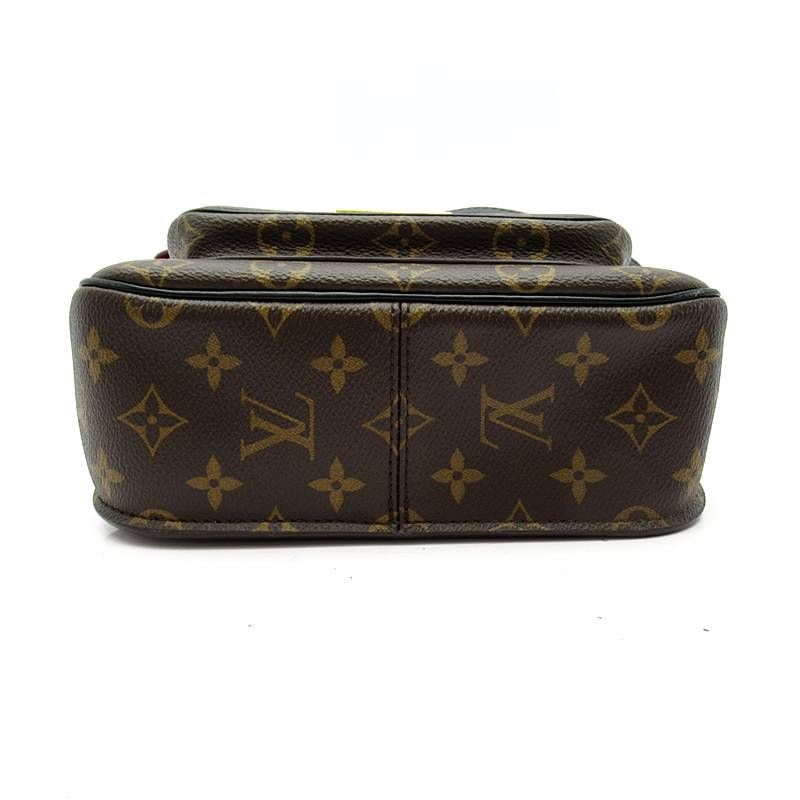 Louis Vuitton Passi Monogram Shoulder Bag Brown