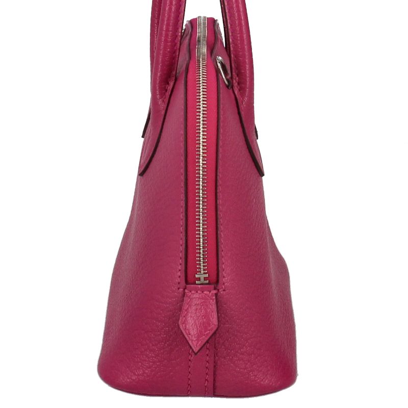 Hermes Bolide Mini Chevre Misol Handbag Rose Purple
