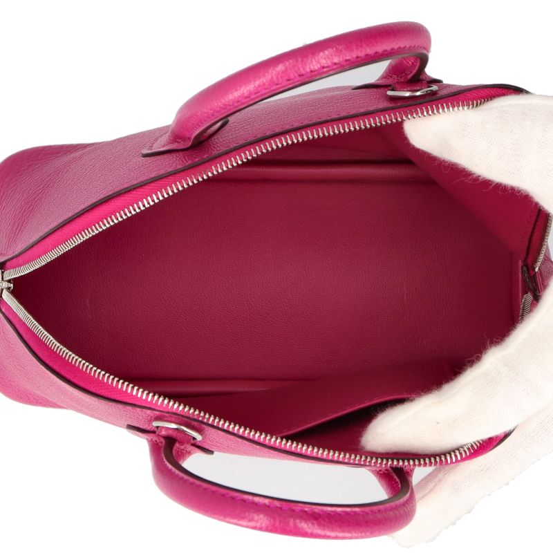 Hermes Bolide Mini Chevre Misol Handbag Rose Purple