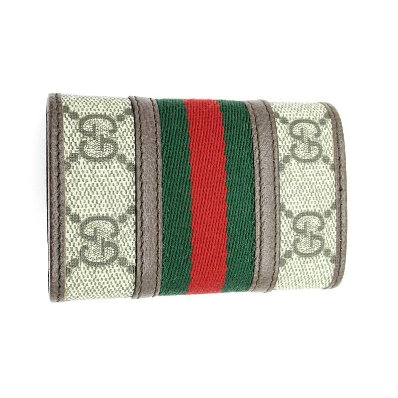 Gucci Ophidia Ggkey Case Beige Brown
