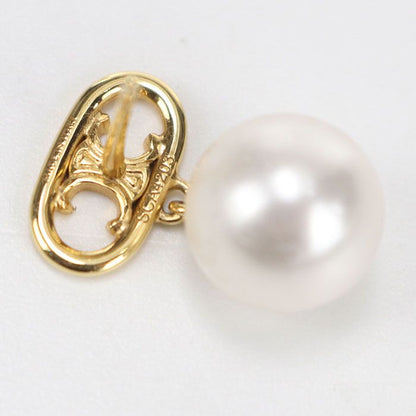 Celine Pearl Triomphe Earrings Metal