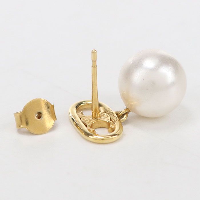 Celine Pearl Triomphe Earrings Metal